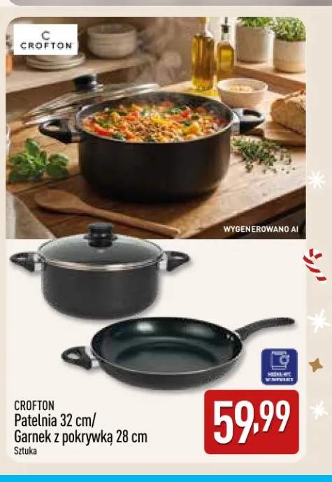Patelnia 32 cm Crofton +1 wariant